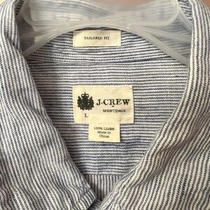 J Crew linen button down shirt